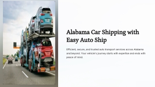 Alabama Car Shipping