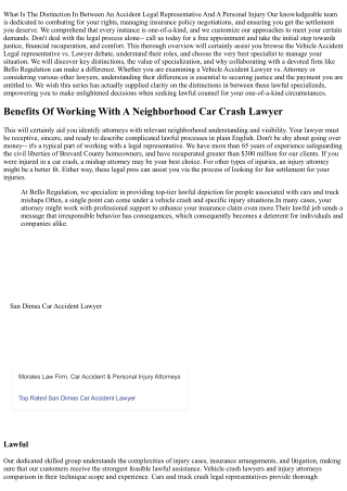 What Is The Distinction In Between An Accident Attorney And A Personal Injury