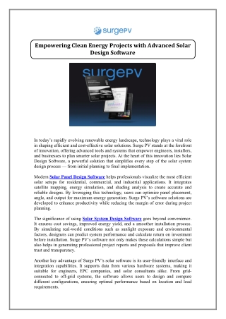 Solar Design Software