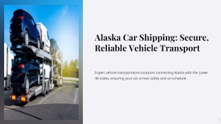 Alaska Car Shipping