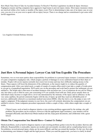 How Long Does A Personal Injury Case Take? Timeline Discussed