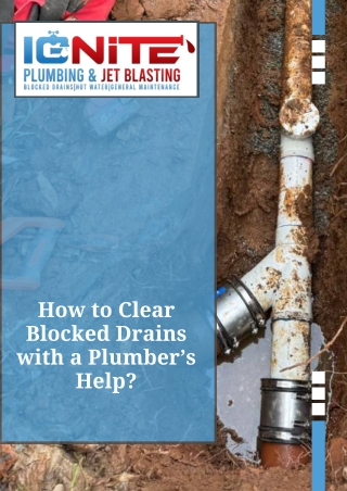 How to Clear Blocked Drains with a Plumber’s Help?