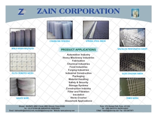 Metal Mesh Manufacturers & Suppliers | Zain Corporation