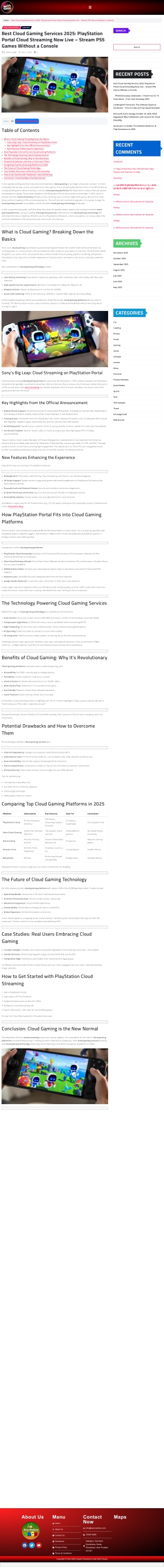 Best Cloud Gaming Services 2025: PlayStation Portal Cloud Streaming Now Live – S