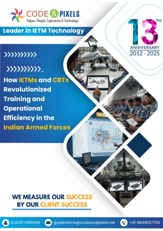 How IETMs and CBTs Revolutionized Training and Operational Efficiency in the Indian Armed Forces (1)