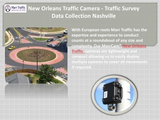 New Orleans Traffic Camera - Traffic Survey Data Collection Nashville
