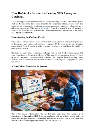 SEO Agency Cincinnati​