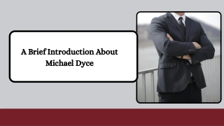 A Brief Introduction About Michael Dyce