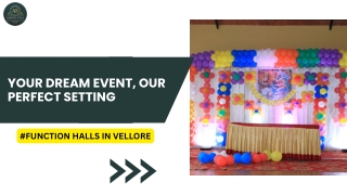 Best Function Halls in Vellore - As Garden Villa