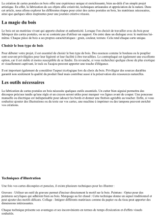 Une journée créative autour des cartes postales fabriquées à la main.