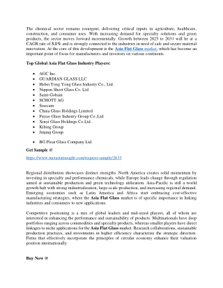Asia Flat Glass Market