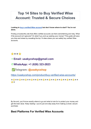 How to Verify Wise Account? Verification Process Guide