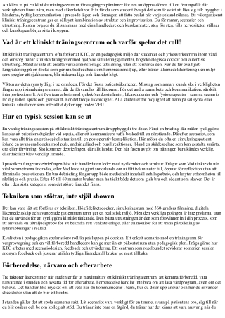 Upptäck möjligheterna på Kliniskt Träningscentrum: En guide för studenter