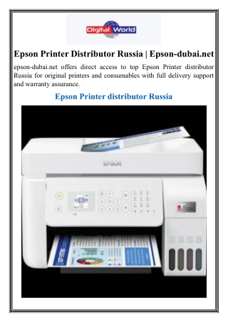 Epson Printer Distributor Russia Epson-dubai.net