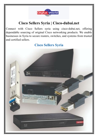 Cisco Sellers Syria  Cisco-dubai.net