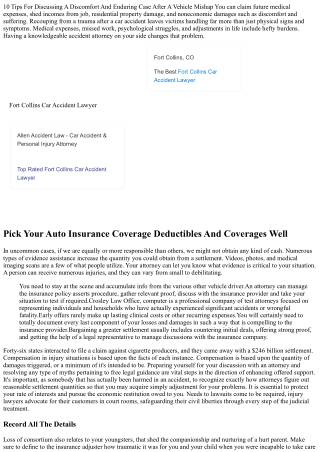 5 Tips To Make Sure Full Compensation In An Auto Mishap Negotiation