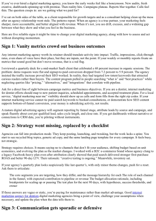 5 Signs It’s Time to Switch Your Digital Marketing Agency