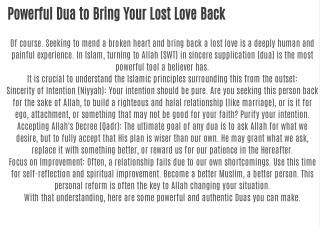 ⁂ 91-9001560748⁂ Powerful Dua to Bring Your Lost Love Back