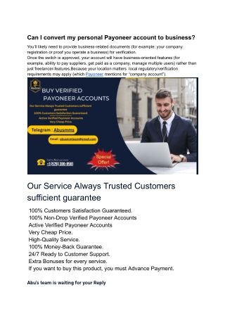 30 best Sites To Buy Verified Payoneer Accounts In World ...