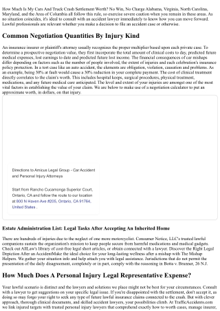 Auto Mishap Injury Case Worth Calculator