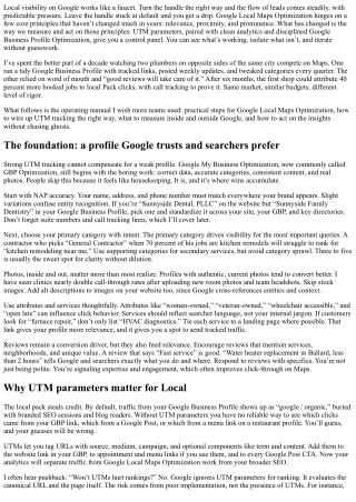 Google Local Maps Optimization: Leveraging UTM Tracking and Insights