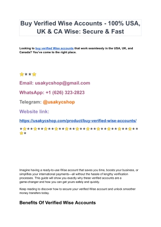 How to Verify Wise Account? Verification Process Guide