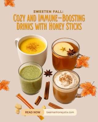 Sweeten Fall Cozy and Immune-Boosting Drinks with Honey Sticks