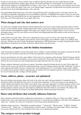 The Ultimate Guide to Google Business Profile Optimization in 2025