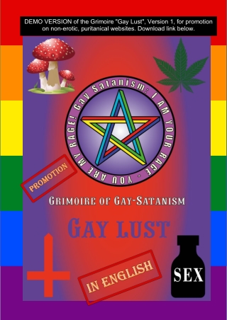 Grimoire of Gay Satanism Gay Lust book by Antichrist  Satan for LGBTQ  satanists