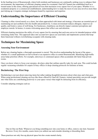 Making Every Square Foot Count With Efficient Techniques Used By Our Trained Pro
