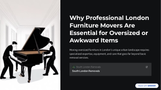 Why Professional London Furniture Movers Are Essential for Oversized or Awkward Items