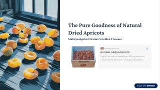 The Pure Goodness of Natural Dried Apricots - MalatyaaPricot