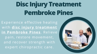 Disc Injury Treatment Pembroke Pines