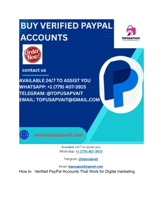 Why do you need a verified PayPal account?