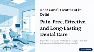 Root Canal Treatment in Delhi for Pain-Free and Lasting Results