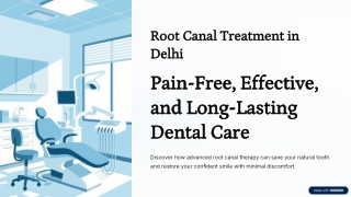 Best Root Canal Treatment in Delhi for Healthy and Pain-Free Teeth