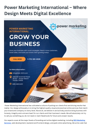 SEO Marketing Services-Power Marketing International