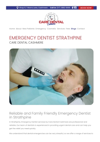 Emergency dentist Strathpine