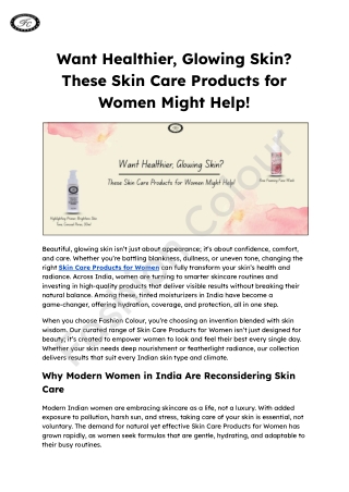 Want Healthier, Glowing Skin_ These Skin Care Products for Women Might Help!