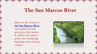 San Marcos River cabin rentals