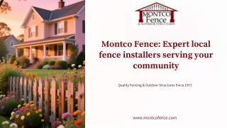 Montco Fence Expert local fence installers serving your community
