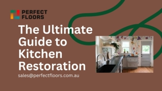 The Ultimate Guide to Kitchen Restoration