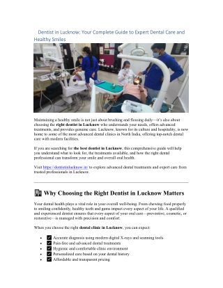 Best Dental Implant in Lucknow