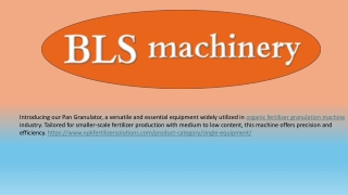 Organic Fertilizer Granulation Machine