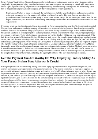 When To Work With A Personal Injury Legal Representative For The Very Best Oppor