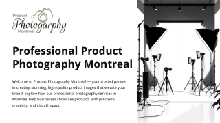 Showcasing Excellence: Professional Product Photography in Montreal
