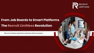 From Job Boards to Smart Platforms – The Recruit Limitless Revolution