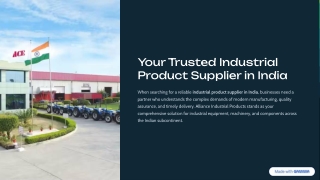 Industrial Product Supplier in India – Built for Performance