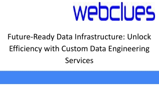 Future-Ready Data Infrastructure: Unlock Efficiency with Custom Data Engineering