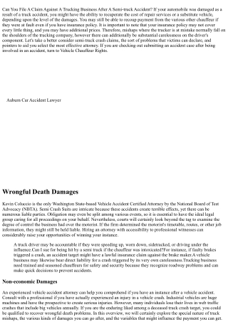 Can You Sue The Trucking Company After A Mishap?